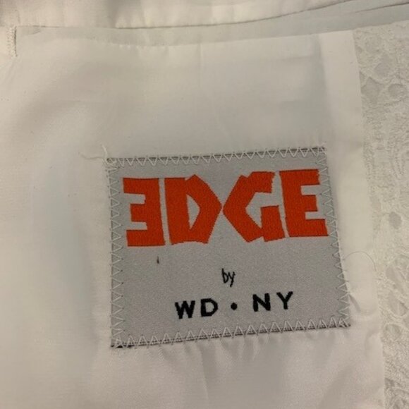 Edge Black & White Jacquard Suit Jacket Size Small - Picture 2 of 4